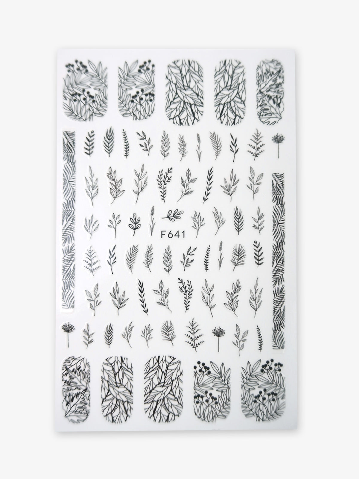 Nail stickers - Leaf outline 641